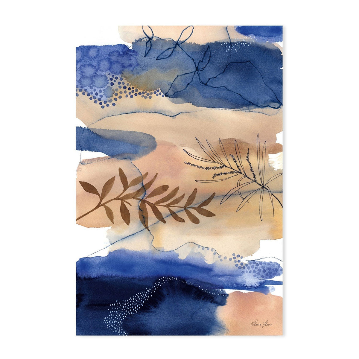 wall-art-print-canvas-poster-framed-The Branch and the River-by-Laura Horn-Gioia Wall Art