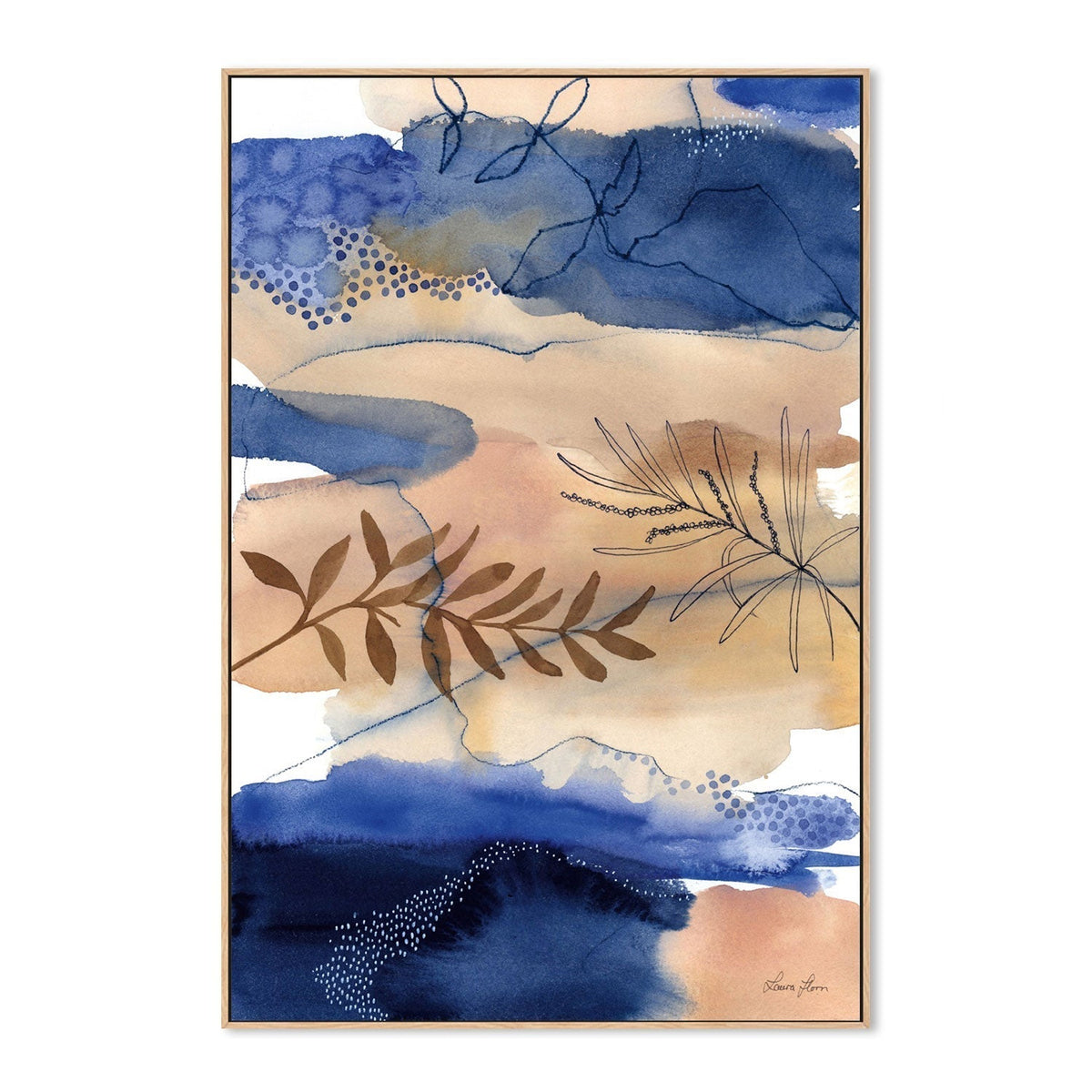wall-art-print-canvas-poster-framed-The Branch and the River-by-Laura Horn-Gioia Wall Art