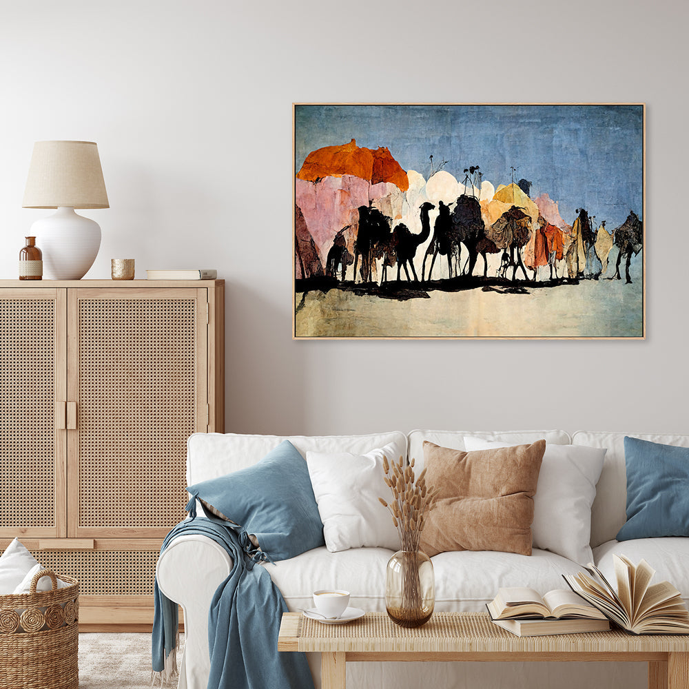 wall-art-print-canvas-poster-framed-The Caravan , By Treechild-GIOIA-WALL-ART