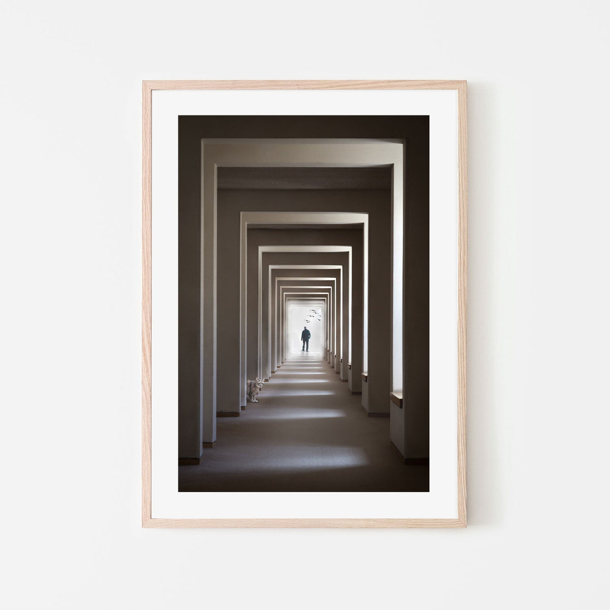 wall-art-print-canvas-poster-framed-The Cat Who Walks Through Walls, by Tomer Eliash-by-Plus X Studio-Gioia Wall Art