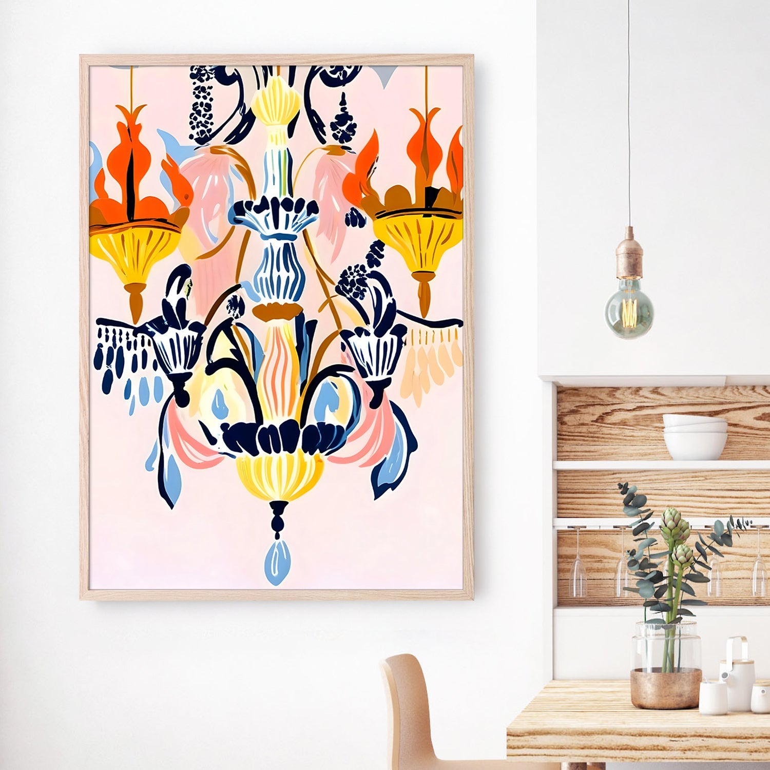 wall-art-print-canvas-poster-framed-The Chandelier-2