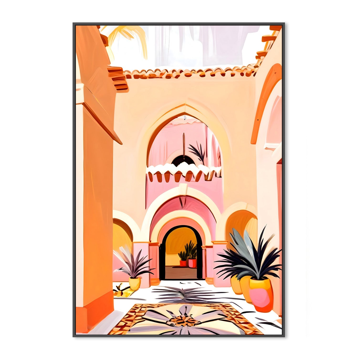 wall-art-print-canvas-poster-framed-The Courtyard-3
