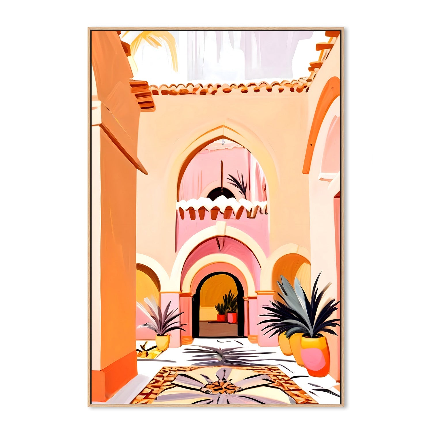 wall-art-print-canvas-poster-framed-The Courtyard-4