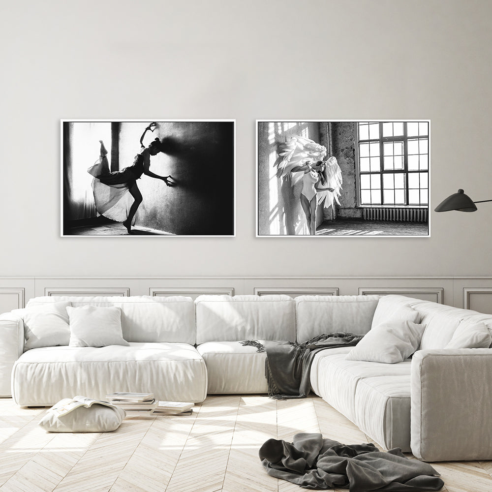 wall-art-print-canvas-poster-framed-The Dance, Set of 2-by-Plus X Studio-Gioia Wall Art