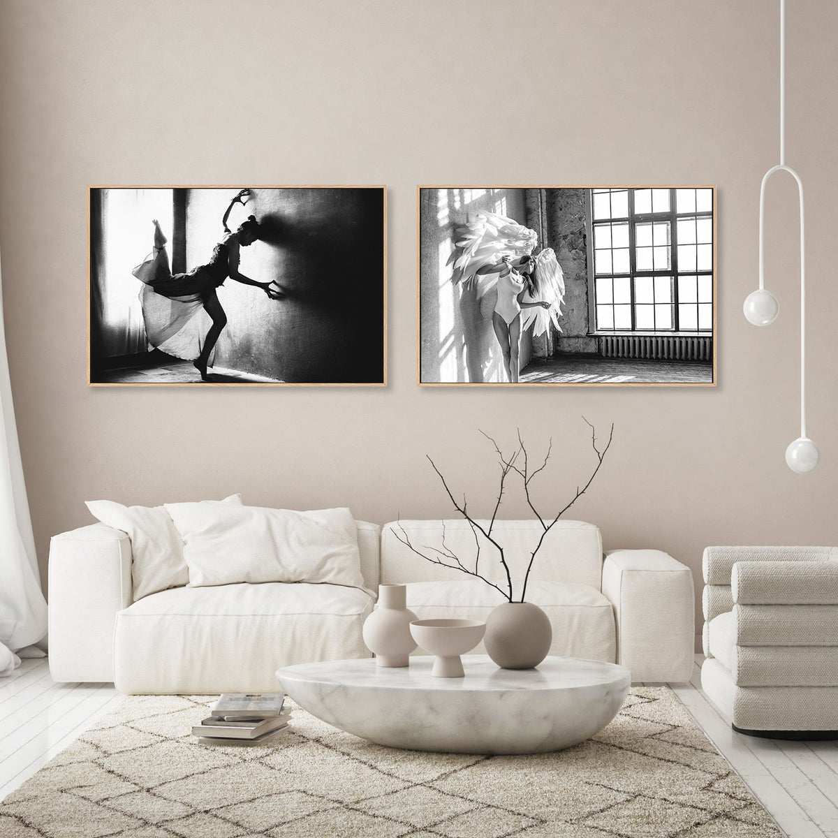 wall-art-print-canvas-poster-framed-The Dance, Set of 2-by-Plus X Studio-Gioia Wall Art