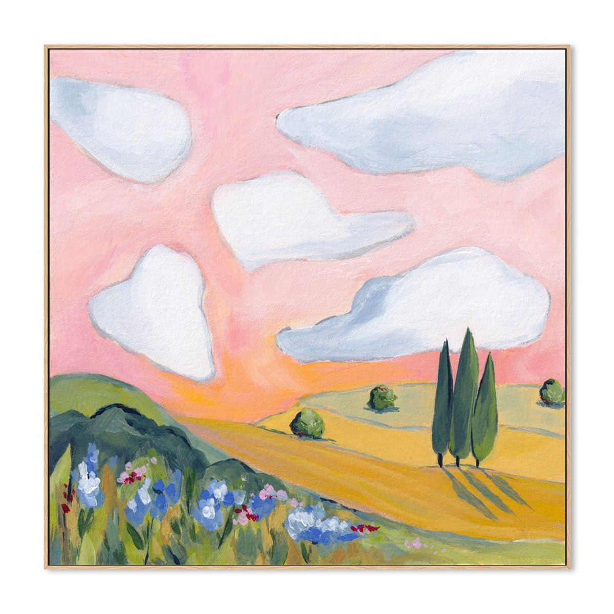 wall-art-print-canvas-poster-framed-The Eternal Horizon-by-Lia Nell-Gioia Wall Art