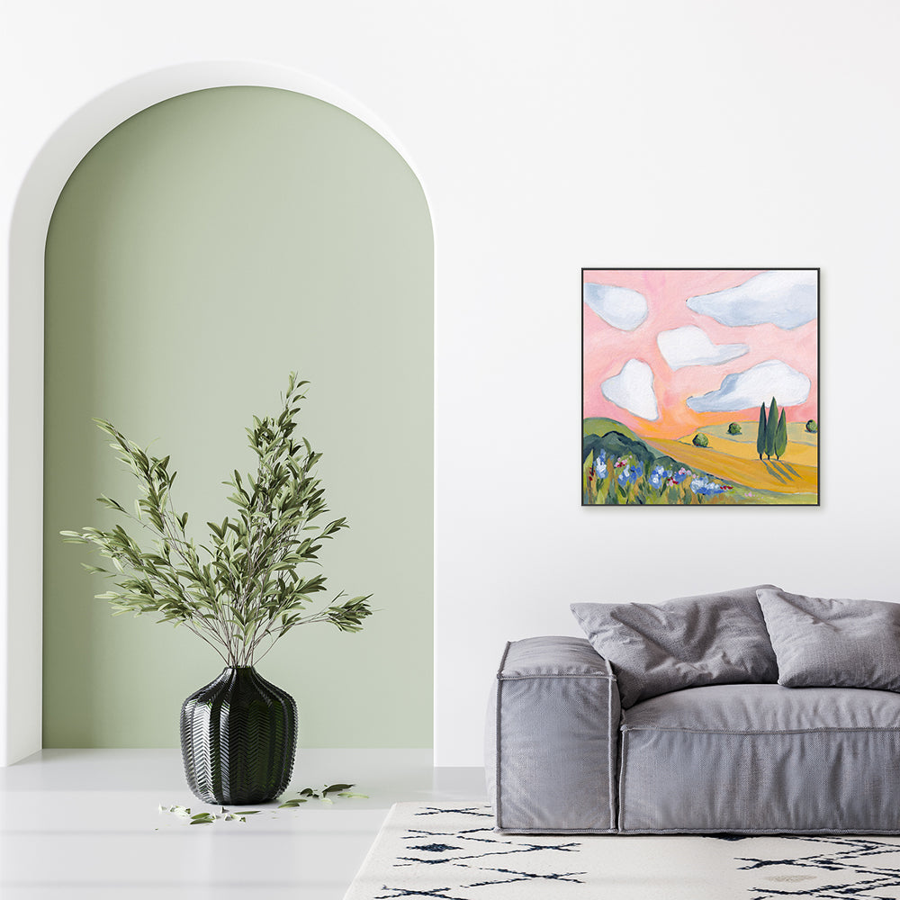 wall-art-print-canvas-poster-framed-The Eternal Horizon-by-Lia Nell-Gioia Wall Art