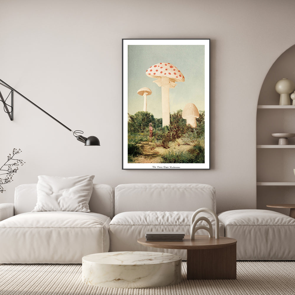 wall-art-print-canvas-poster-framed-The Finest Giant Mushrooms-GIOIA-WALL-ART