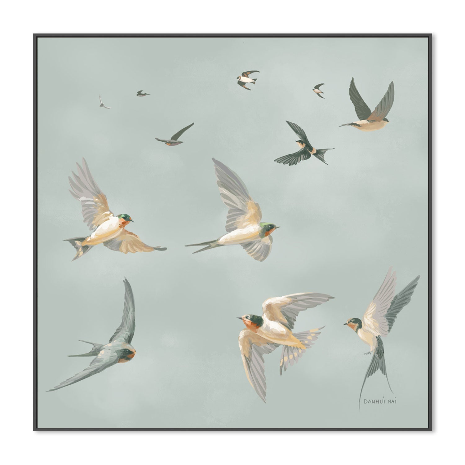 wall-art-print-canvas-poster-framed-The Flight , By Danhui Nai-GIOIA-WALL-ART