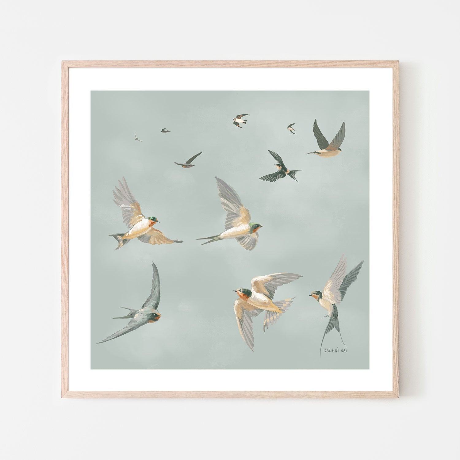 wall-art-print-canvas-poster-framed-The Flight , By Danhui Nai-GIOIA-WALL-ART