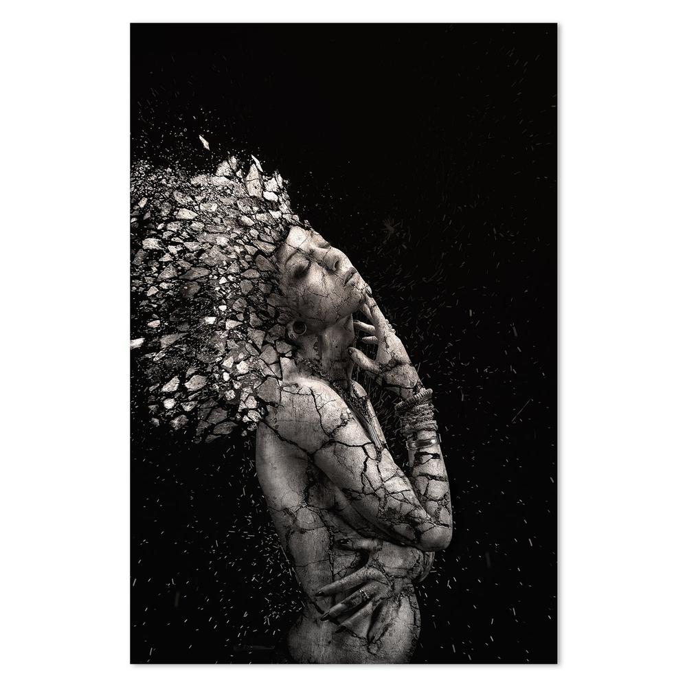 wall-art-print-canvas-poster-framed-The Fragile Squaw, By Alexandre Brouzes-by-Plus X Studio-Gioia Wall Art