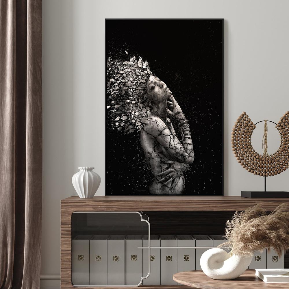 wall-art-print-canvas-poster-framed-The Fragile Squaw, By Alexandre Brouzes-by-Plus X Studio-Gioia Wall Art