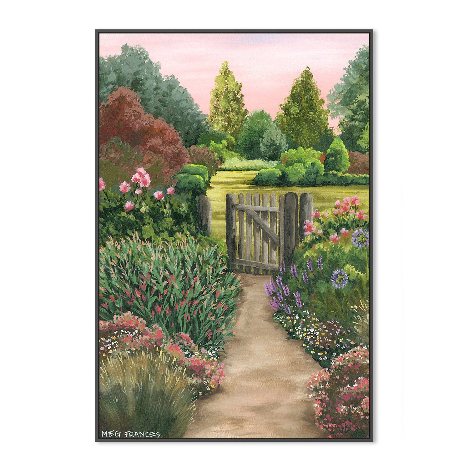 wall-art-print-canvas-poster-framed-The Garden Gate-3