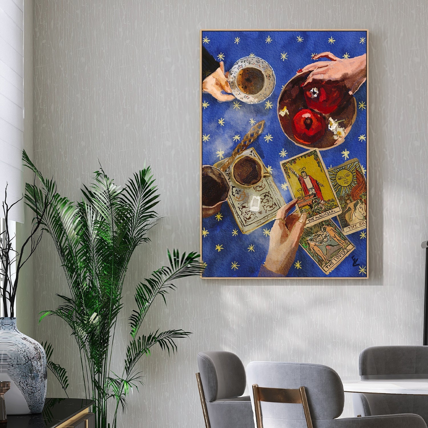 wall-art-print-canvas-poster-framed-The Magician, The Lovers, The Sun , By Ekaterina Zagorska-2
