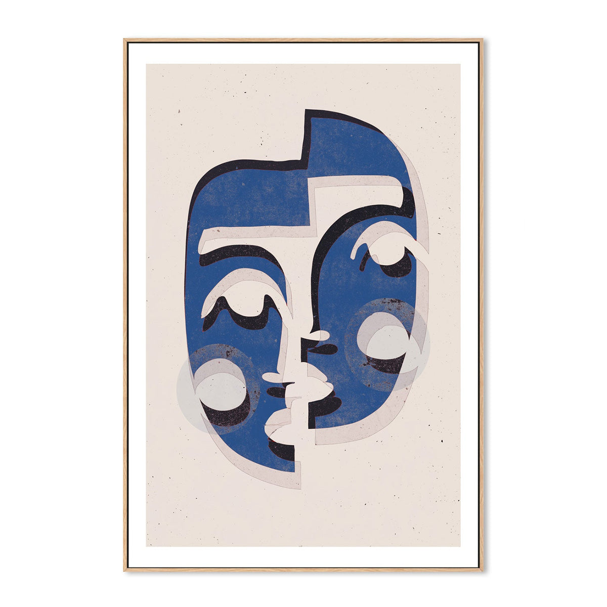 wall-art-print-canvas-poster-framed-The Mask, Blue Version , By Treechild-GIOIA-WALL-ART