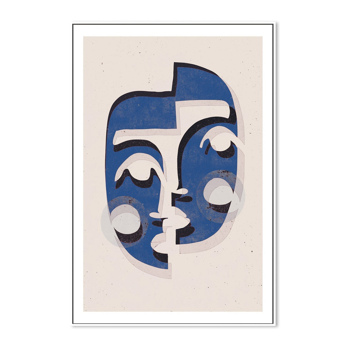 wall-art-print-canvas-poster-framed-The Mask, Blue Version , By Treechild-GIOIA-WALL-ART