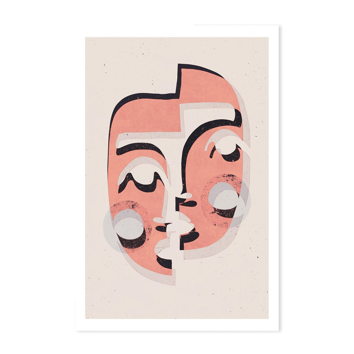 wall-art-print-canvas-poster-framed-The Mask, Pink Version , By Treechild-GIOIA-WALL-ART