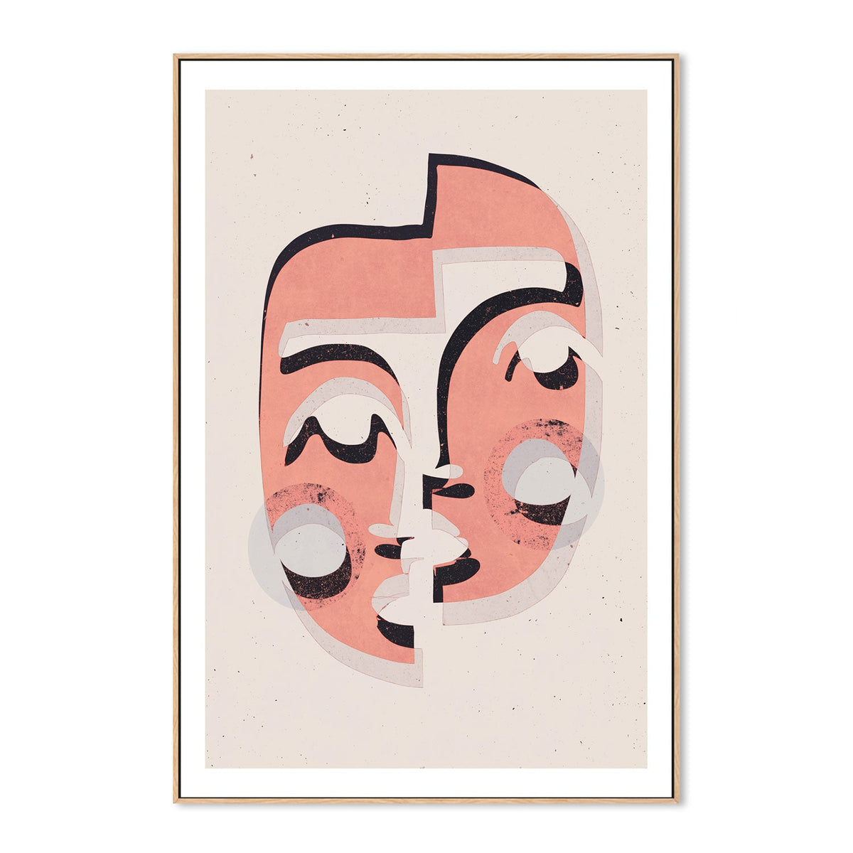 wall-art-print-canvas-poster-framed-The Mask, Pink Version , By Treechild-GIOIA-WALL-ART