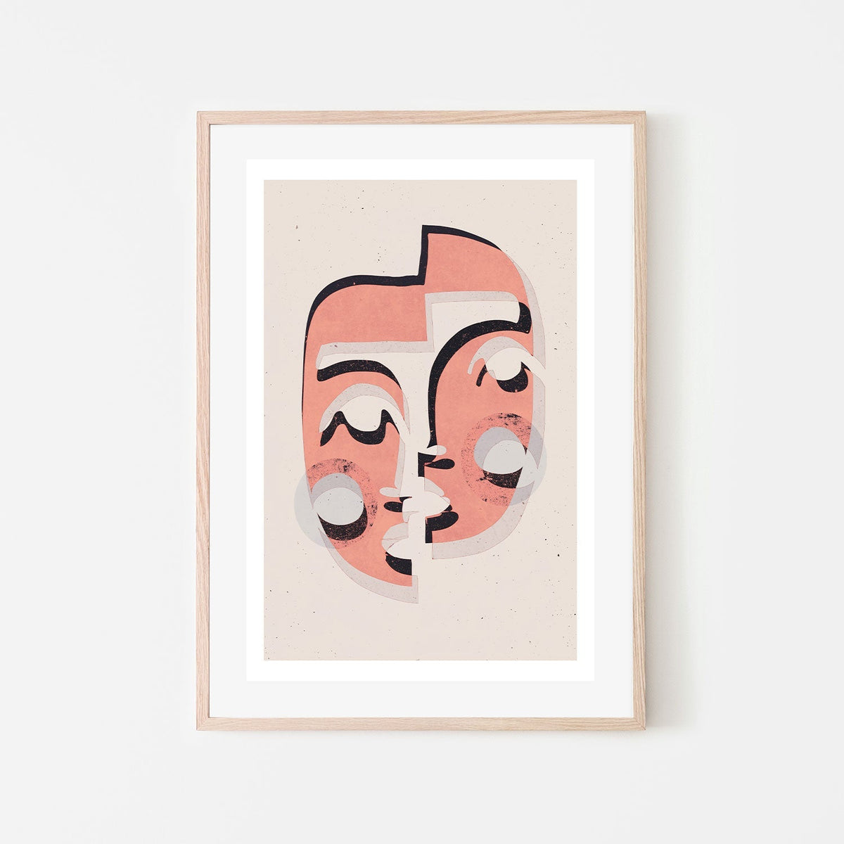 wall-art-print-canvas-poster-framed-The Mask, Pink Version , By Treechild-GIOIA-WALL-ART