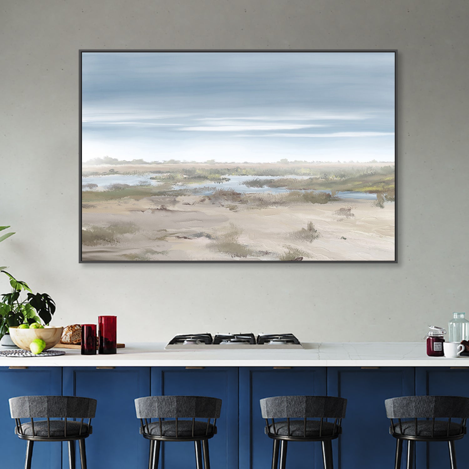 wall-art-print-canvas-poster-framed-The Misty Rising, Caprivi, Botswana , By Jenna Alheit-2