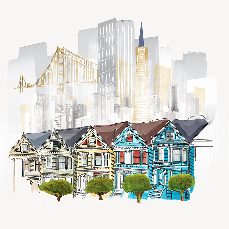 wall-art-print-canvas-poster-framed-The Painted Ladies-1