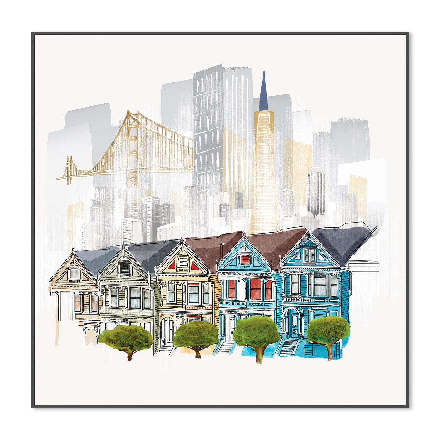wall-art-print-canvas-poster-framed-The Painted Ladies-3