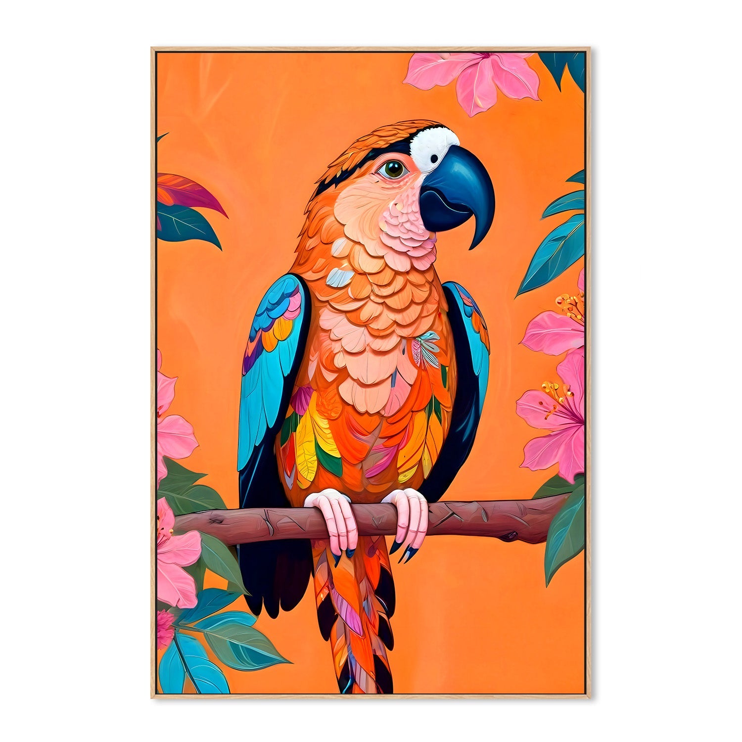wall-art-print-canvas-poster-framed-The Parrot-4