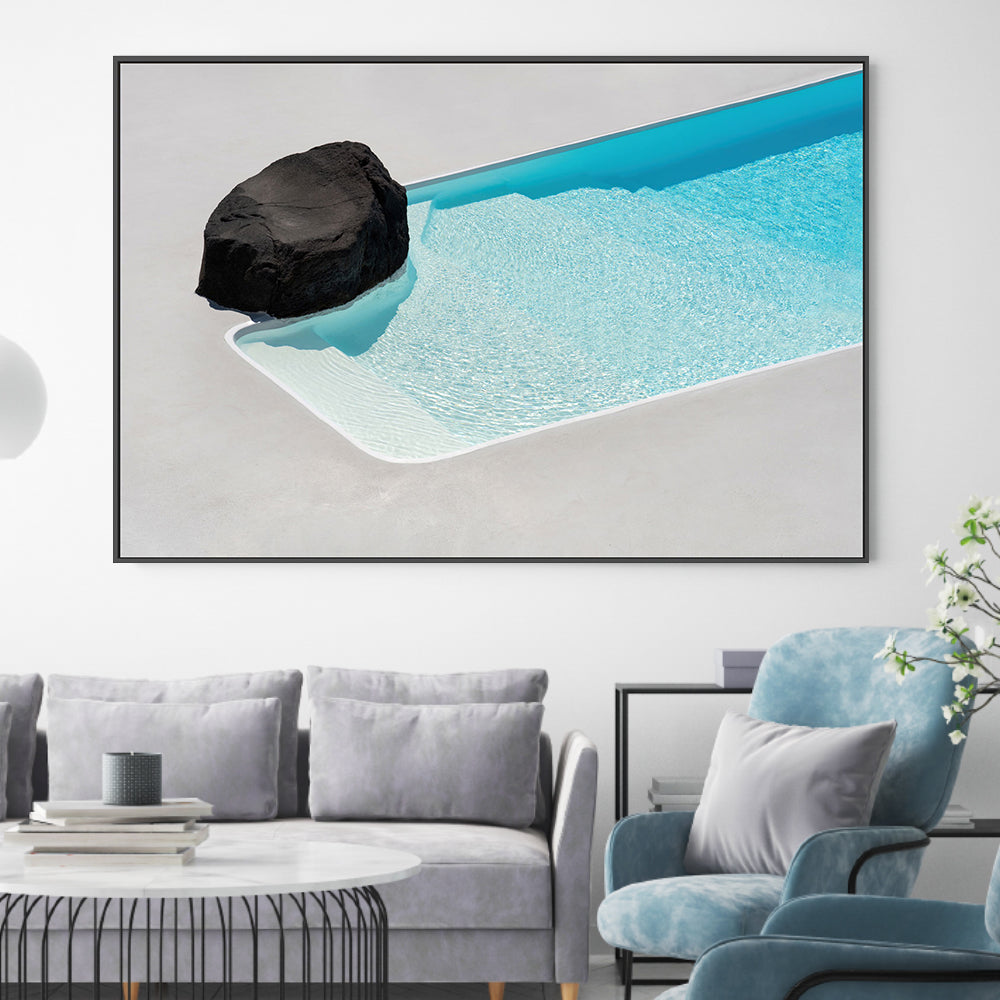 wall-art-print-canvas-poster-framed-The Pool, By Minorstep-GIOIA-WALL-ART