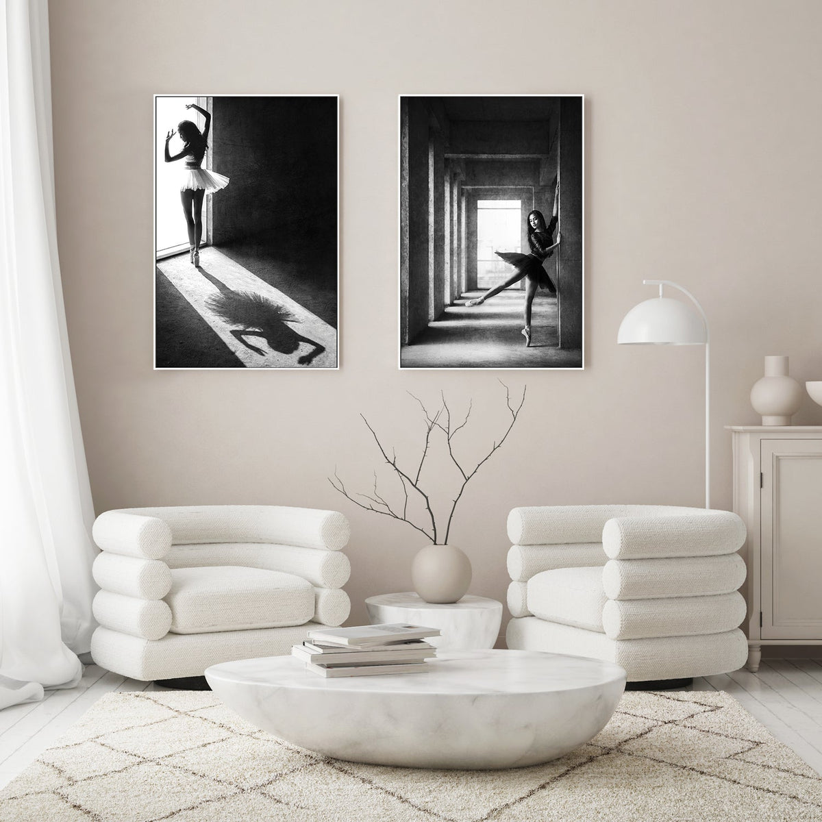 wall-art-print-canvas-poster-framed-The Shadow Dance, Set of 2-by-Plus X Studio-Gioia Wall Art