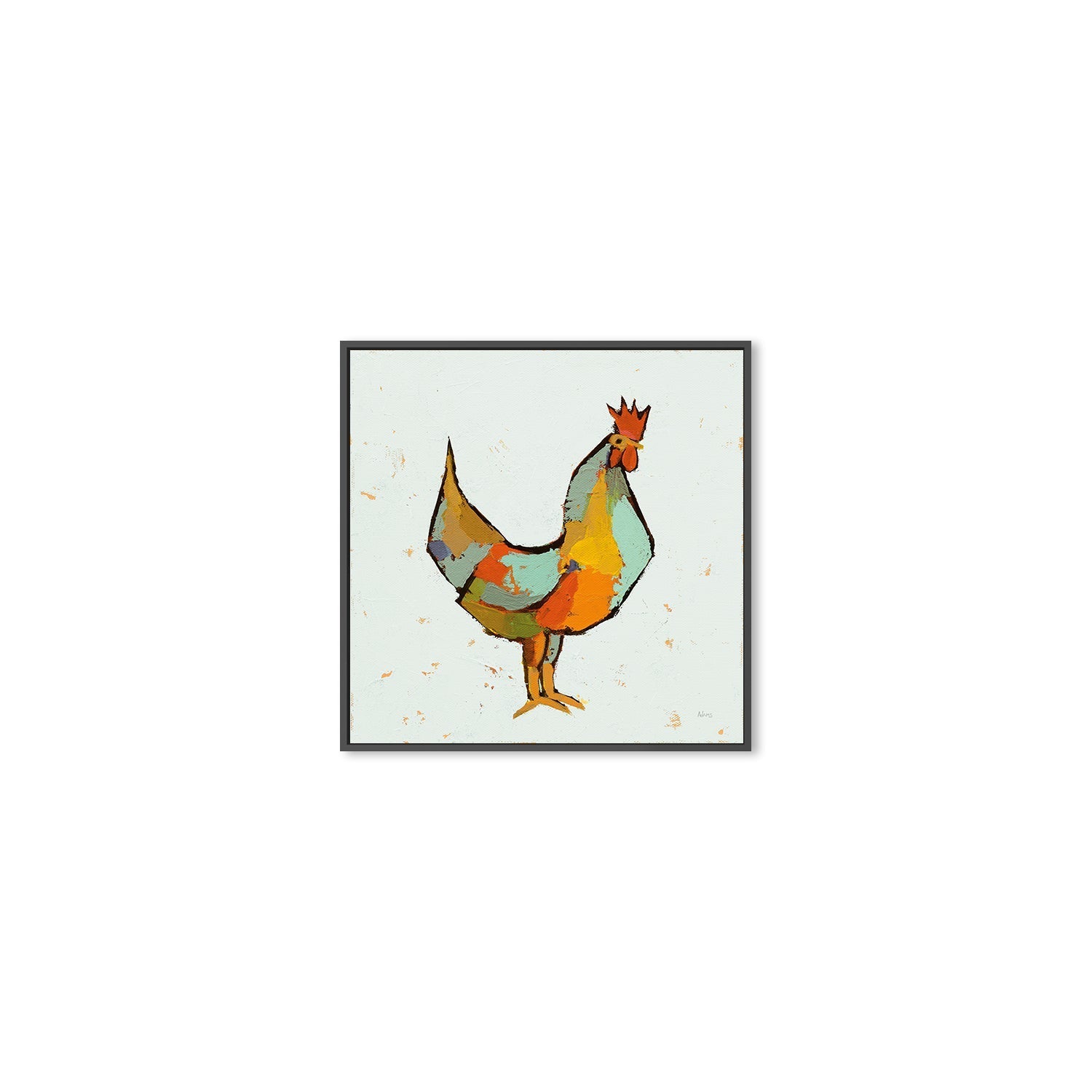 wall-art-print-canvas-poster-framed-The Strutter on White , By Phyllis Adams-3