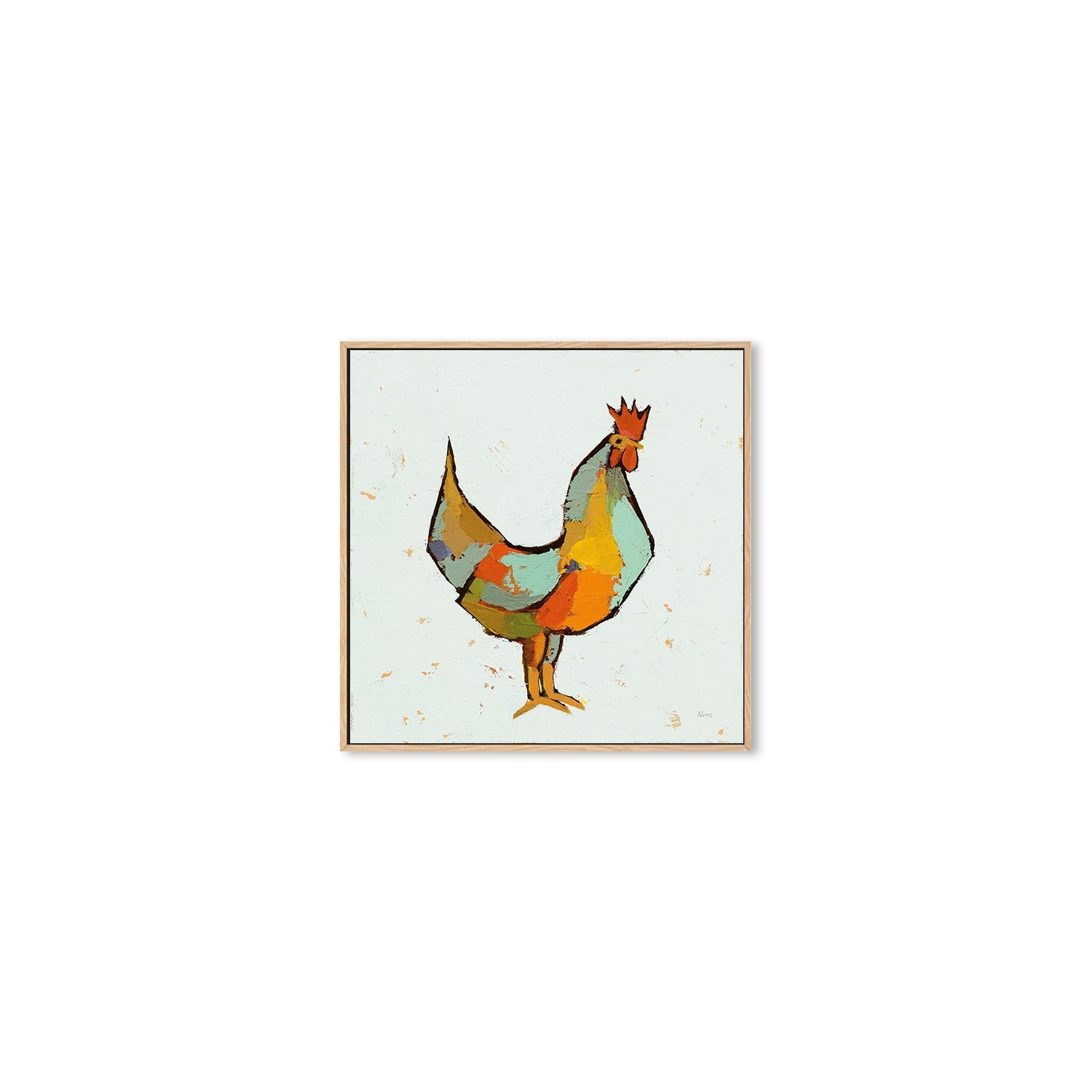 wall-art-print-canvas-poster-framed-The Strutter on White , By Phyllis Adams-4