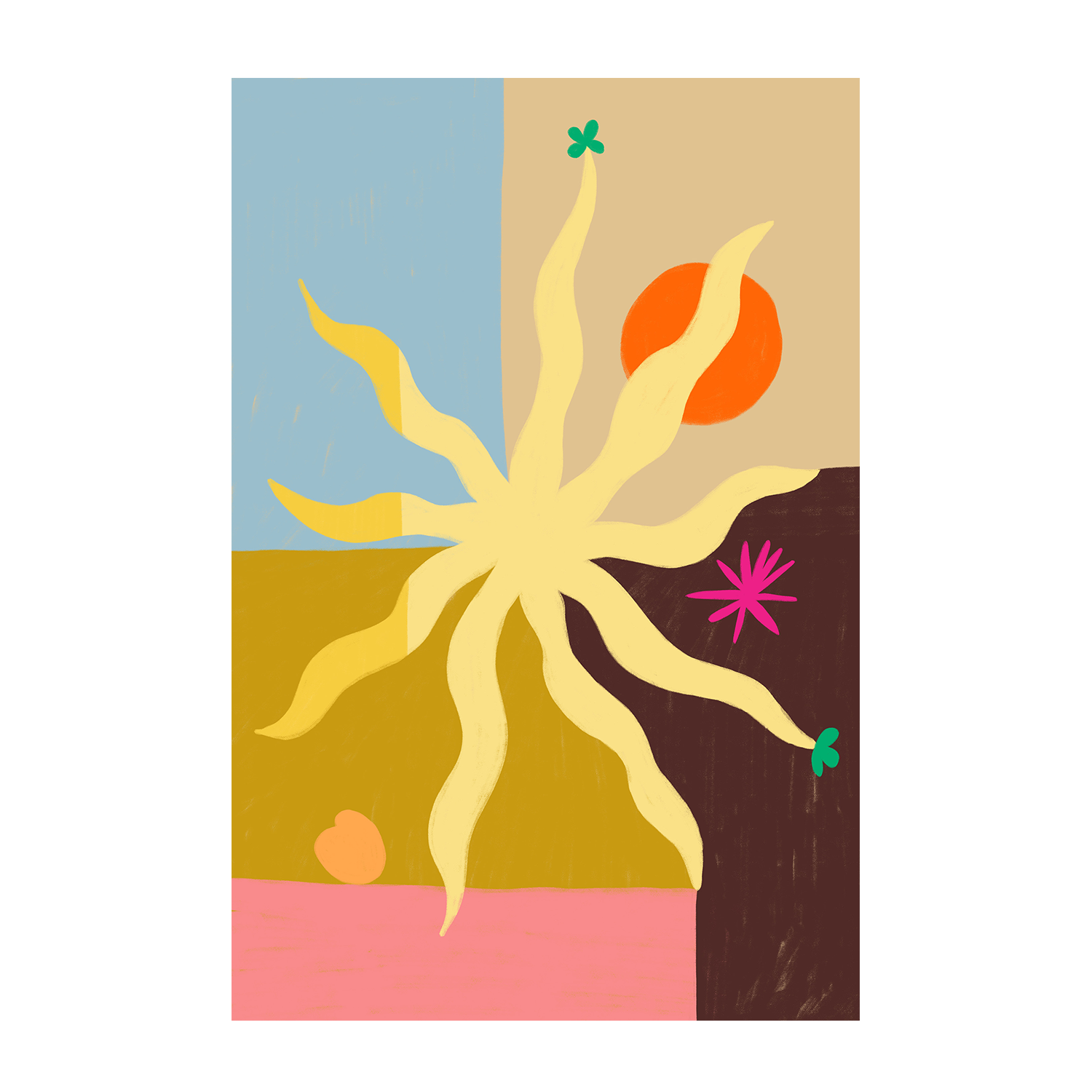 wall-art-print-canvas-poster-framed-The Sun , By Sandra Poliakov-1