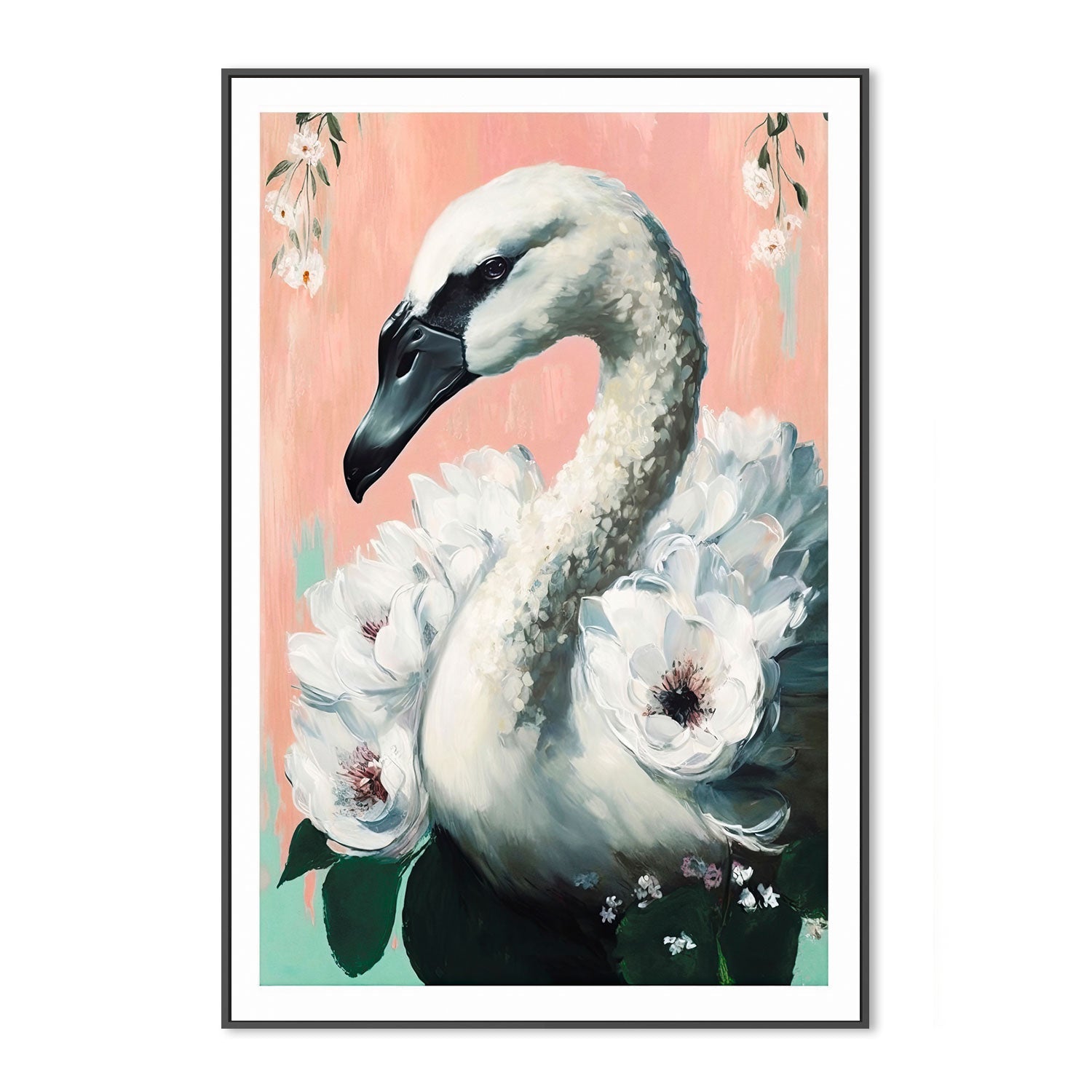 wall-art-print-canvas-poster-framed-The Swan , By Treechild-GIOIA-WALL-ART