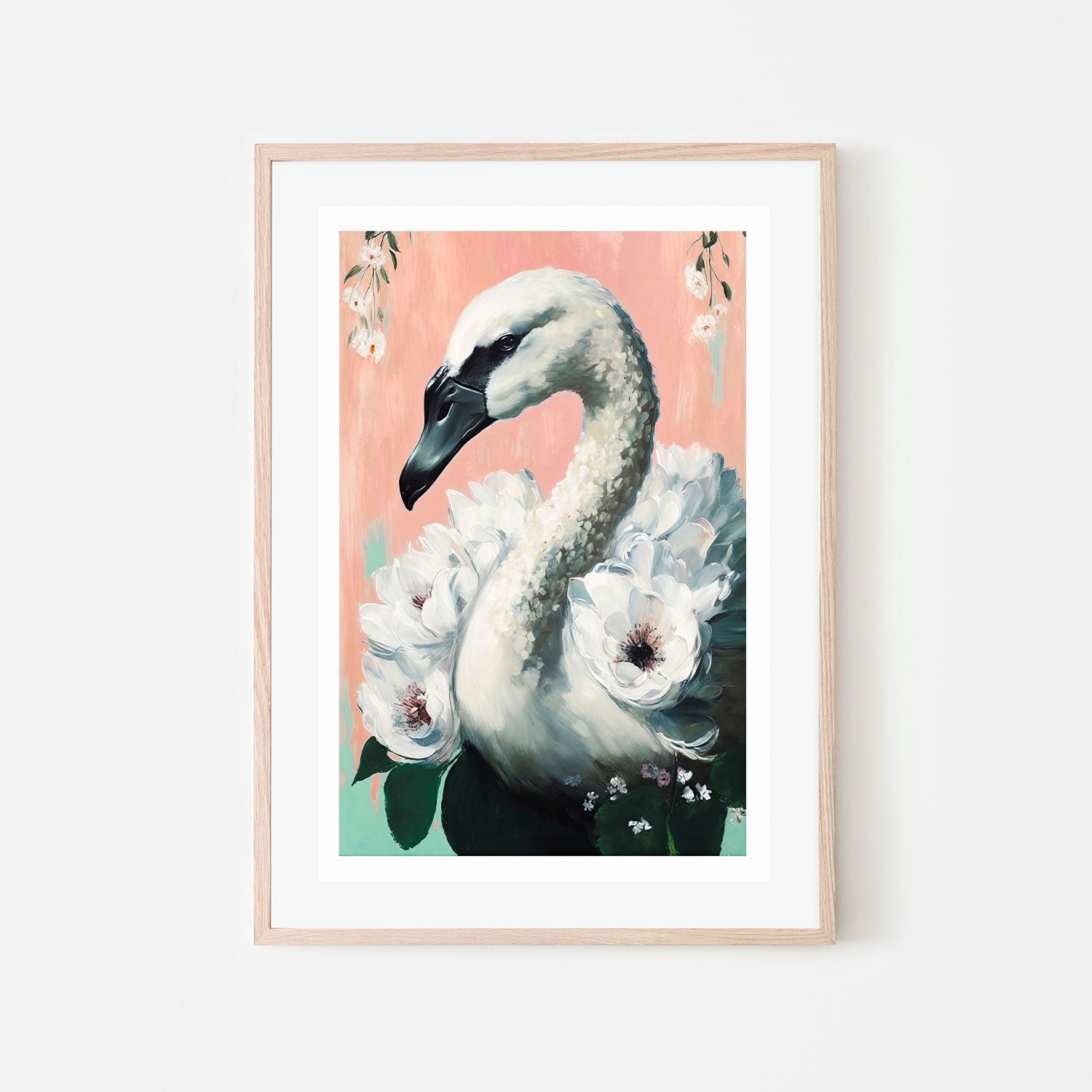 wall-art-print-canvas-poster-framed-The Swan , By Treechild-GIOIA-WALL-ART