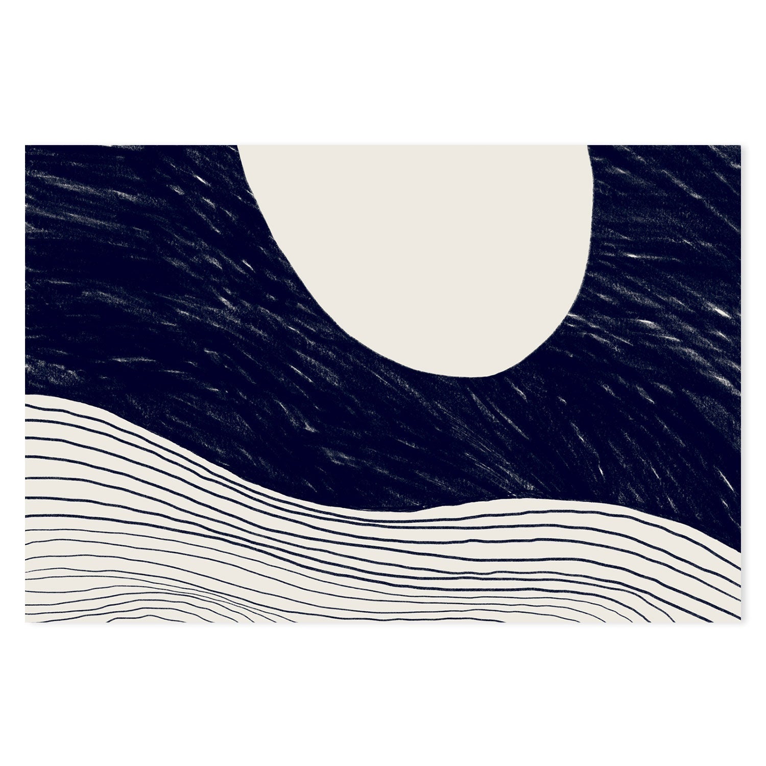 wall-art-print-canvas-poster-framed-The Traveling Moon , By Danushka Abeygoda-GIOIA-WALL-ART