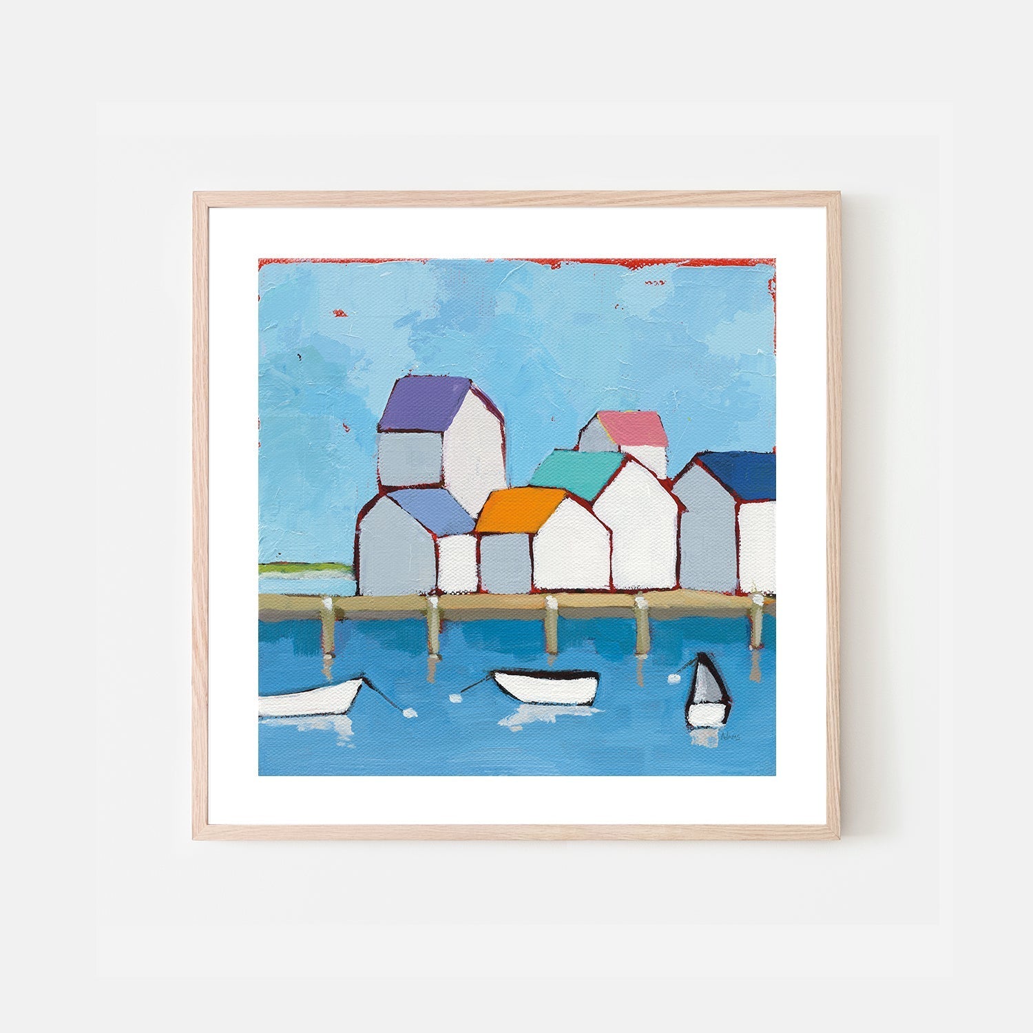 wall-art-print-canvas-poster-framed-The Wharf , By Phyllis Adams-6
