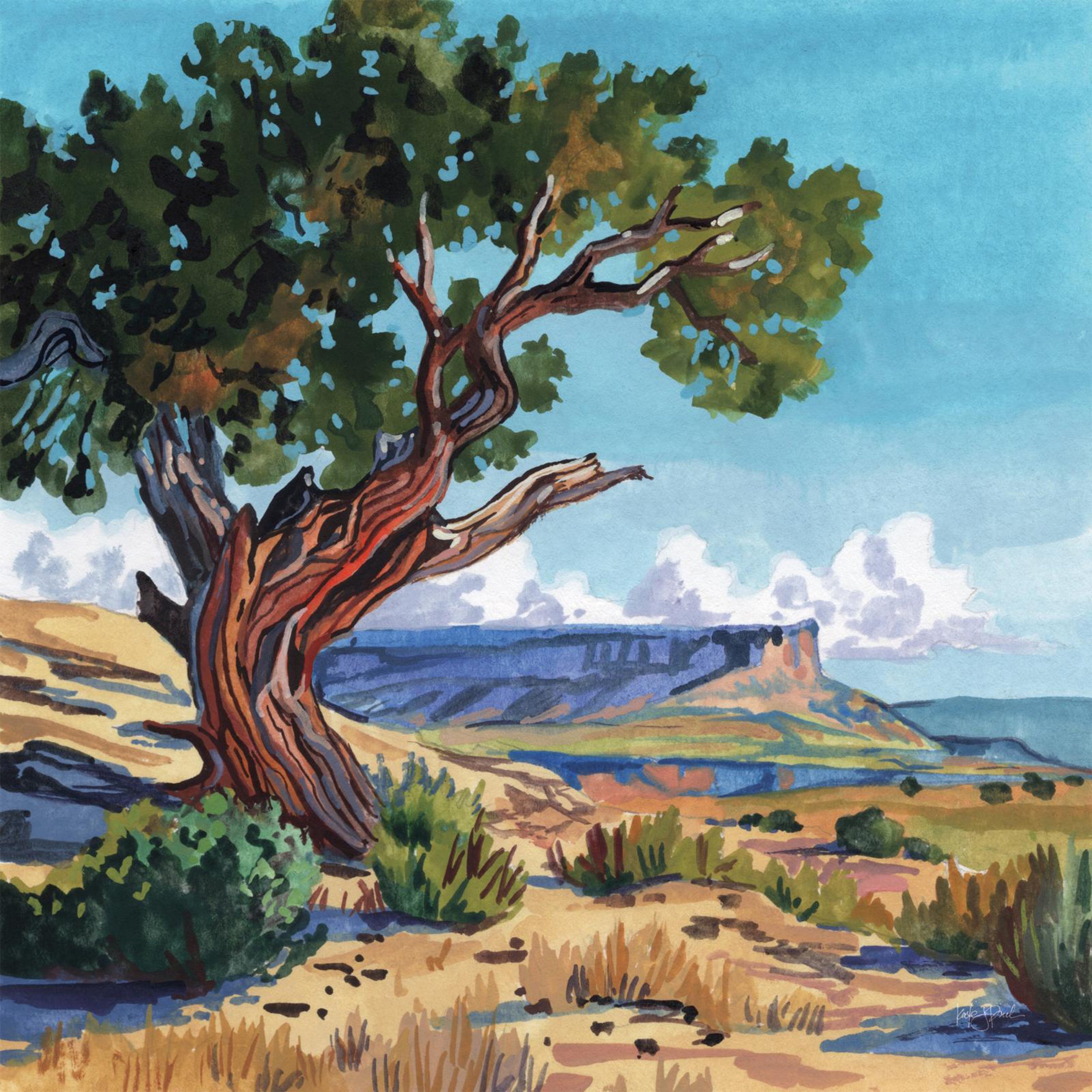 wall-art-print-canvas-poster-framed-The Wind Shapes The Tree-1