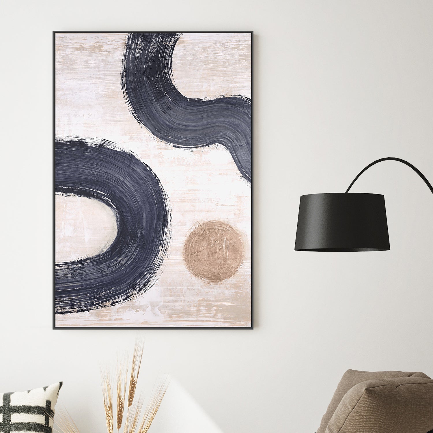 wall-art-print-canvas-poster-framed-Threads and Circle, Style B , By Filippoloco-2
