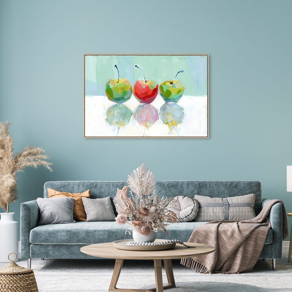 wall-art-print-canvas-poster-framed-Three Apples-by-Jenny Westenhofer Art-Gioia Wall Art