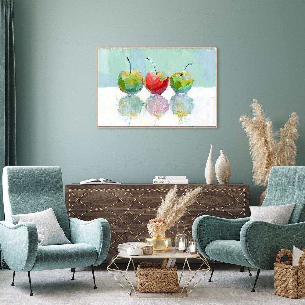 wall-art-print-canvas-poster-framed-Three Apples-by-Jenny Westenhofer Art-Gioia Wall Art