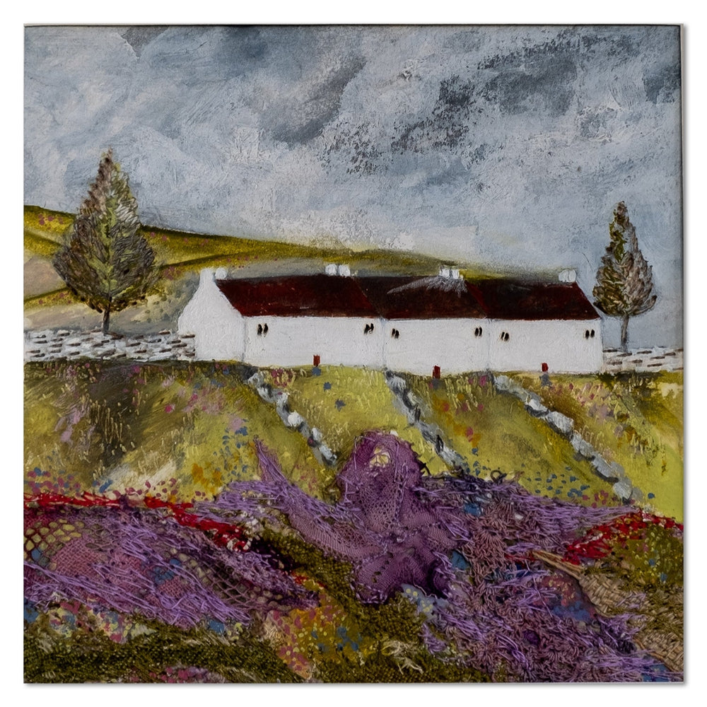 wall-art-print-canvas-poster-framed-Three Cottage Lane-by-Louise O'hara-Gioia Wall Art