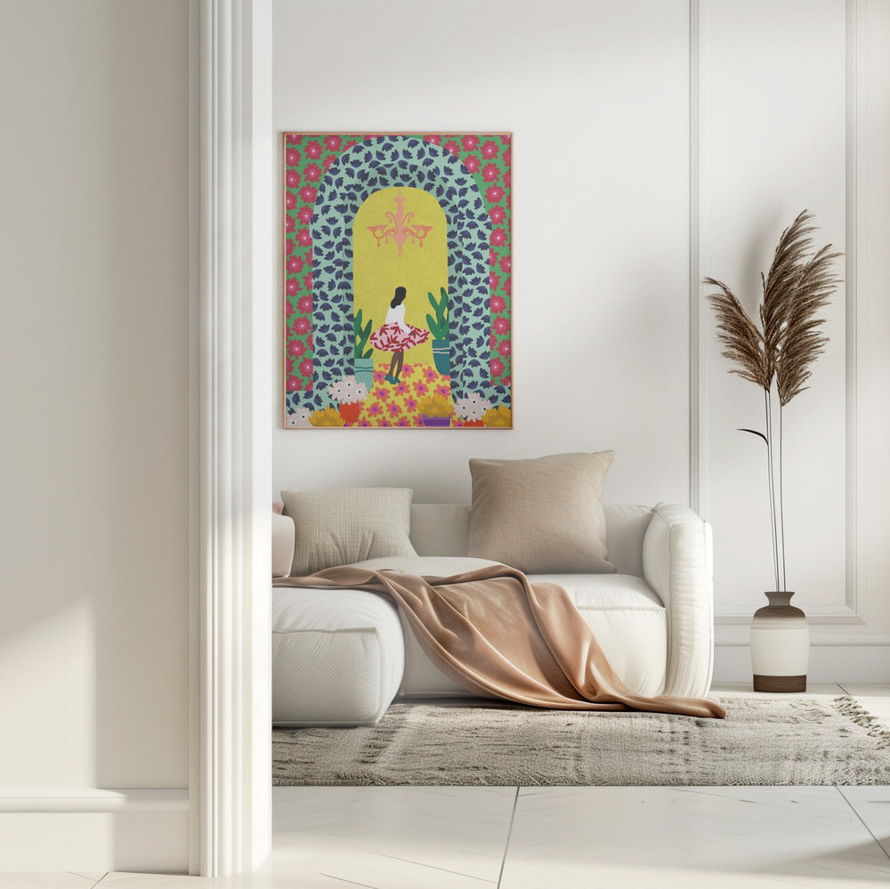wall-art-print-canvas-poster-framed-Through The Archway , By Rafaela Mascaro-4