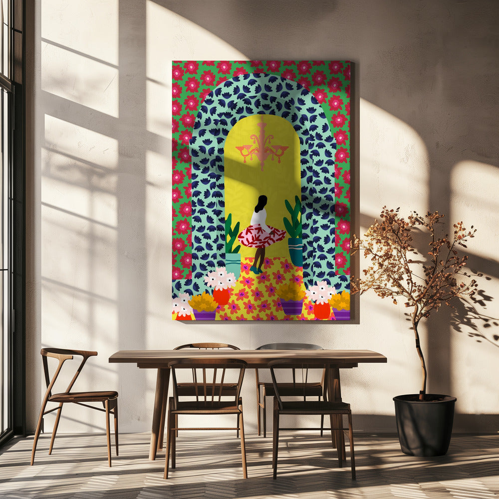 wall-art-print-canvas-poster-framed-Through The Archway , By Rafaela Mascaro-6