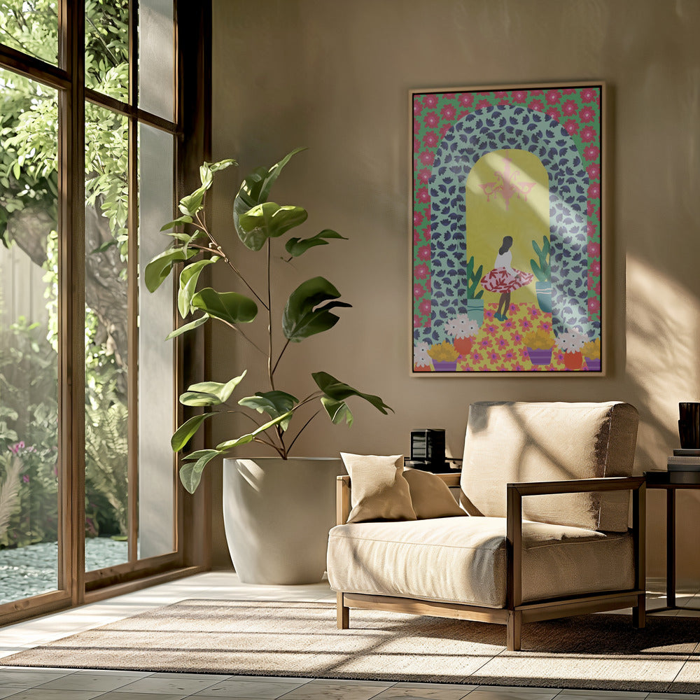 wall-art-print-canvas-poster-framed-Through The Archway , By Rafaela Mascaro-7