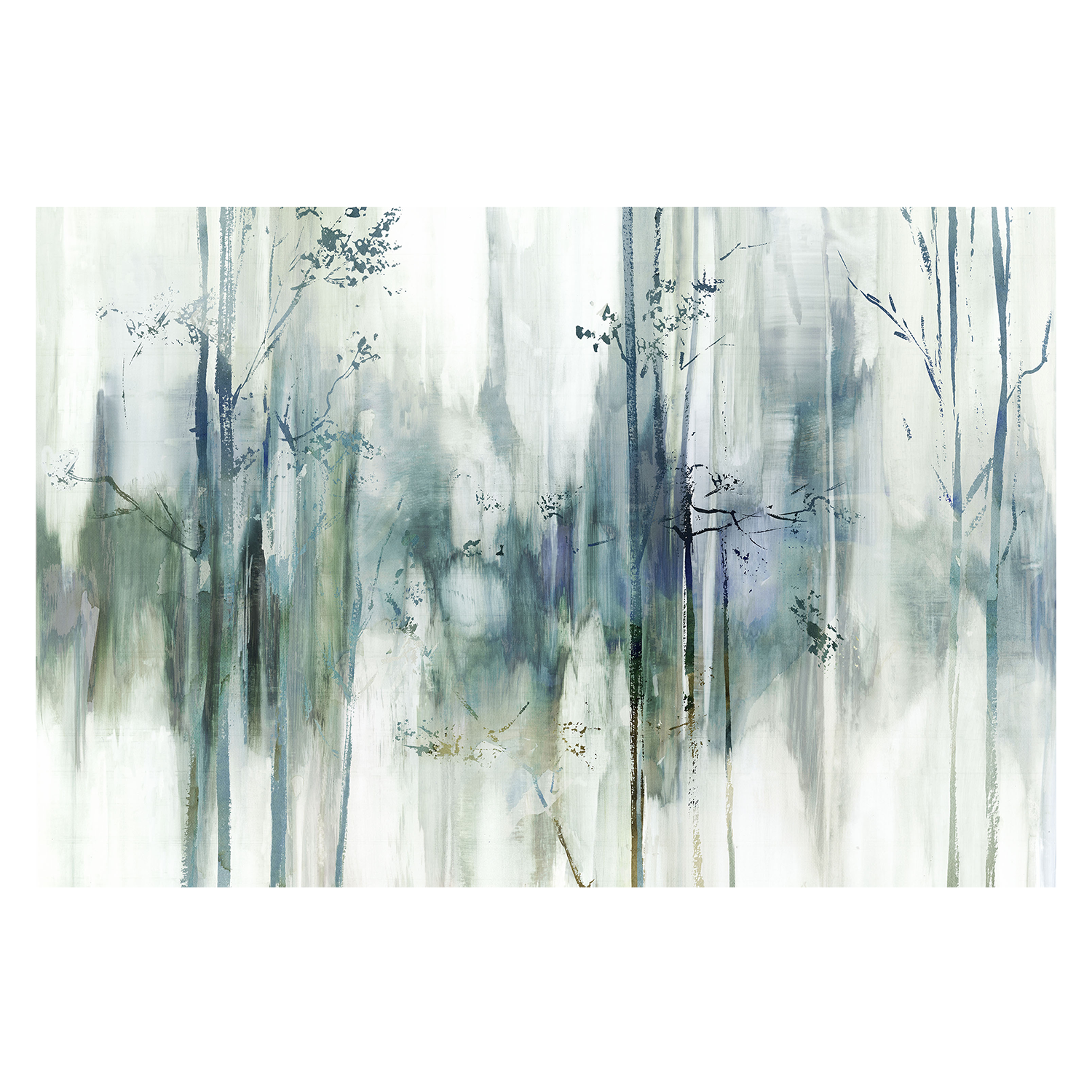 wall-art-print-canvas-poster-framed-Through The Blue Forest-1