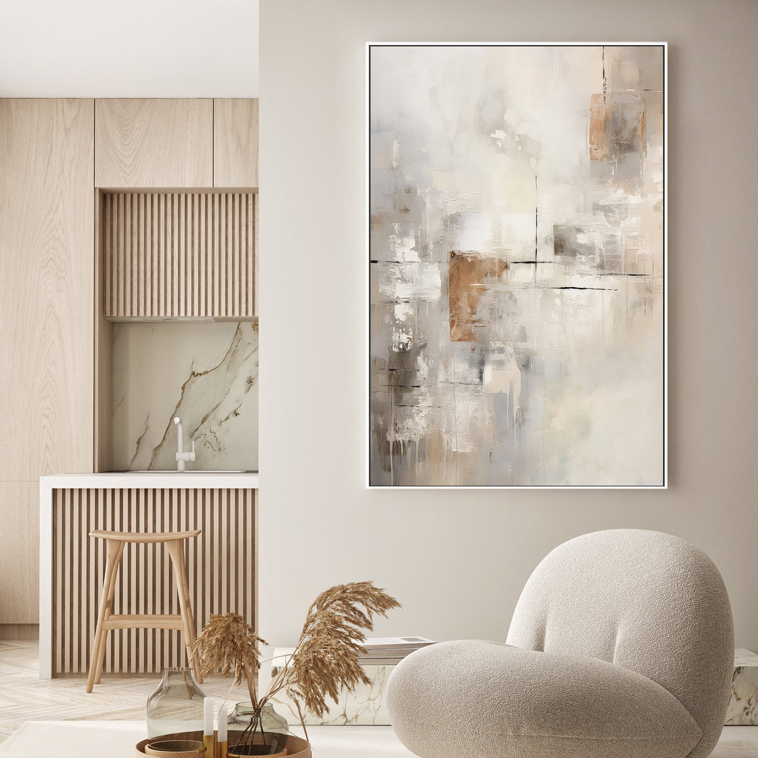 wall-art-print-canvas-poster-framed-Through The Mist, Style B , By Raymond Powers-2