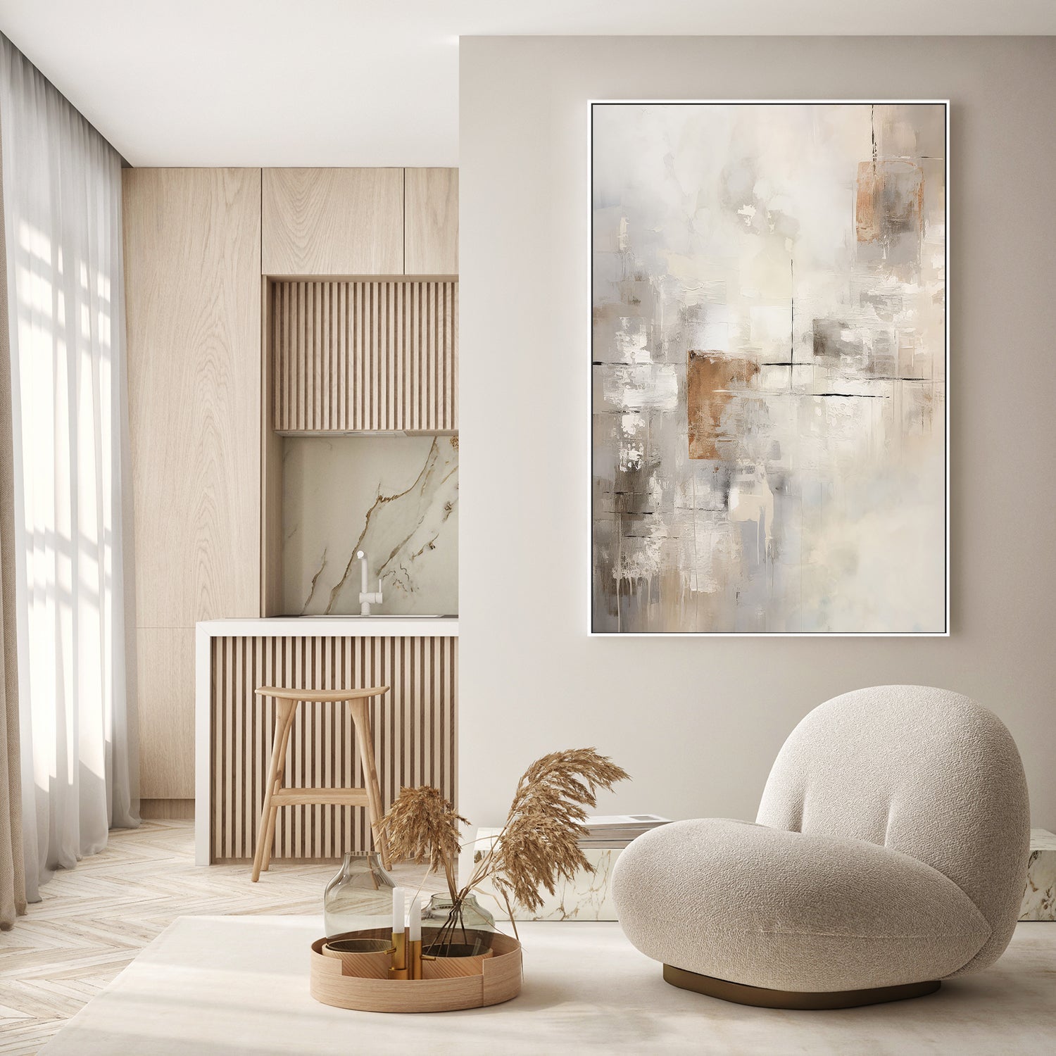 wall-art-print-canvas-poster-framed-Through The Mist, Style B , By Raymond Powers-7