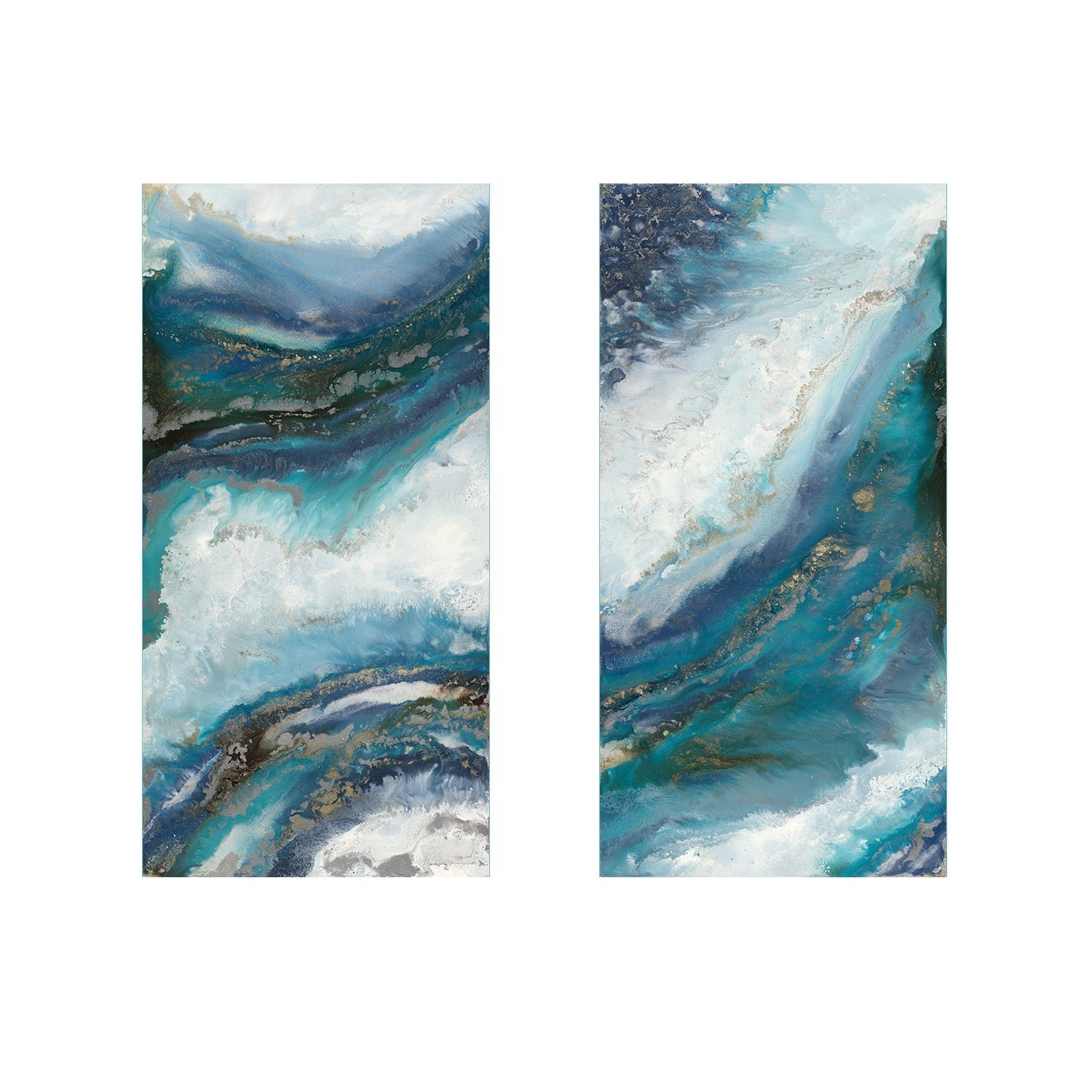 wall-art-print-canvas-poster-framed-Tidal Right, Style A & B , Set Of 2 , By Blakely Bering-1