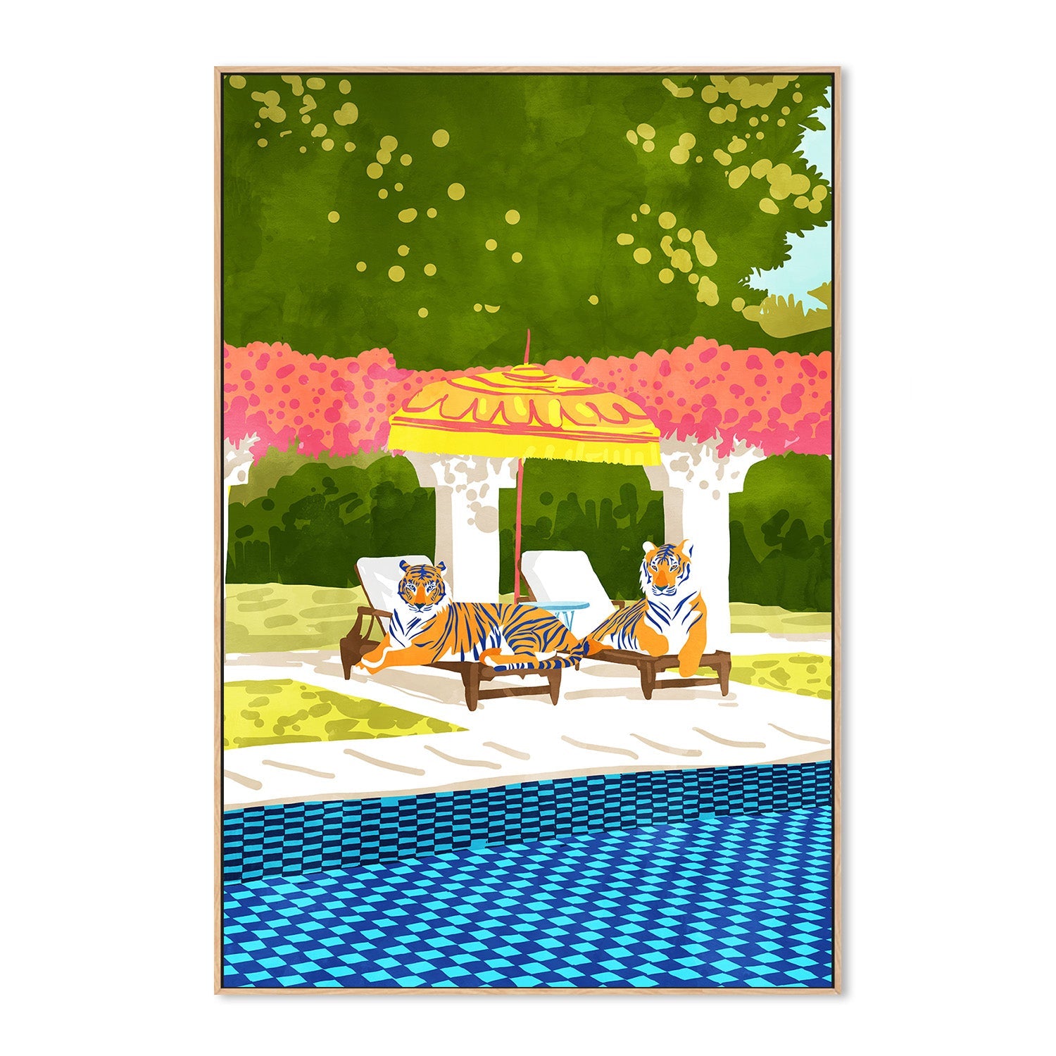 wall-art-print-canvas-poster-framed-Tiger Vacay-4