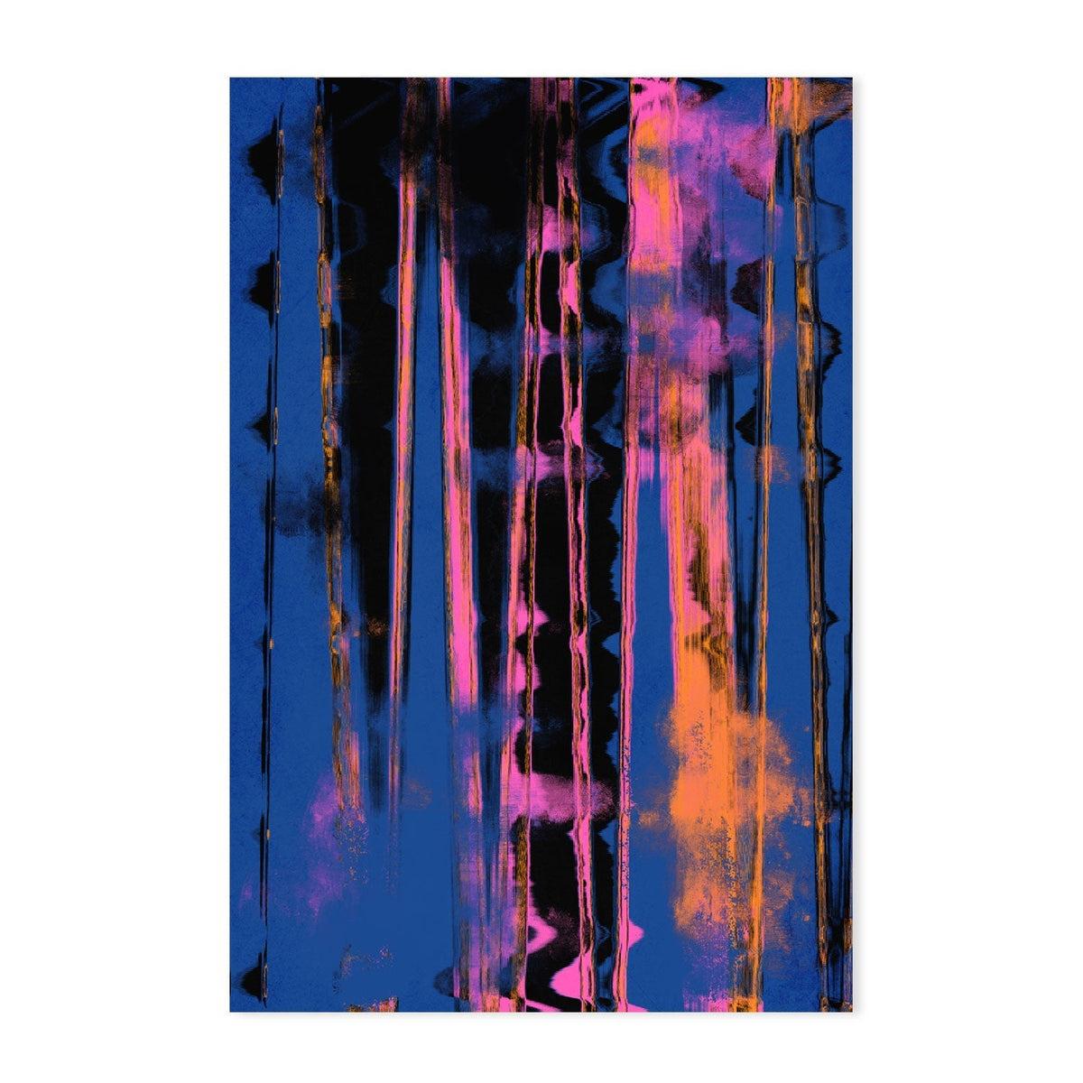 wall-art-print-canvas-poster-framed-Time Machine, Blue Version , By Treechild-GIOIA-WALL-ART